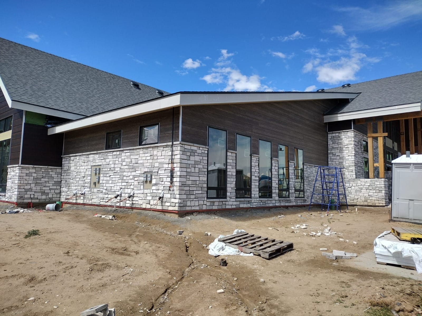 Stone border detail masonry project