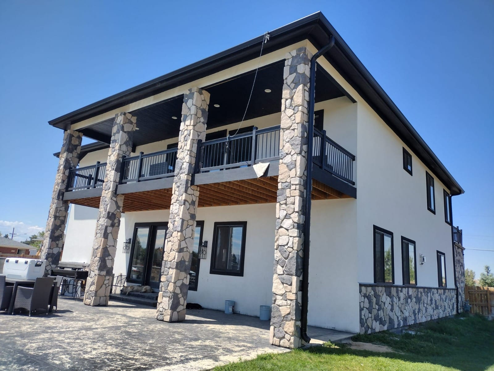 Stone columns masonry project