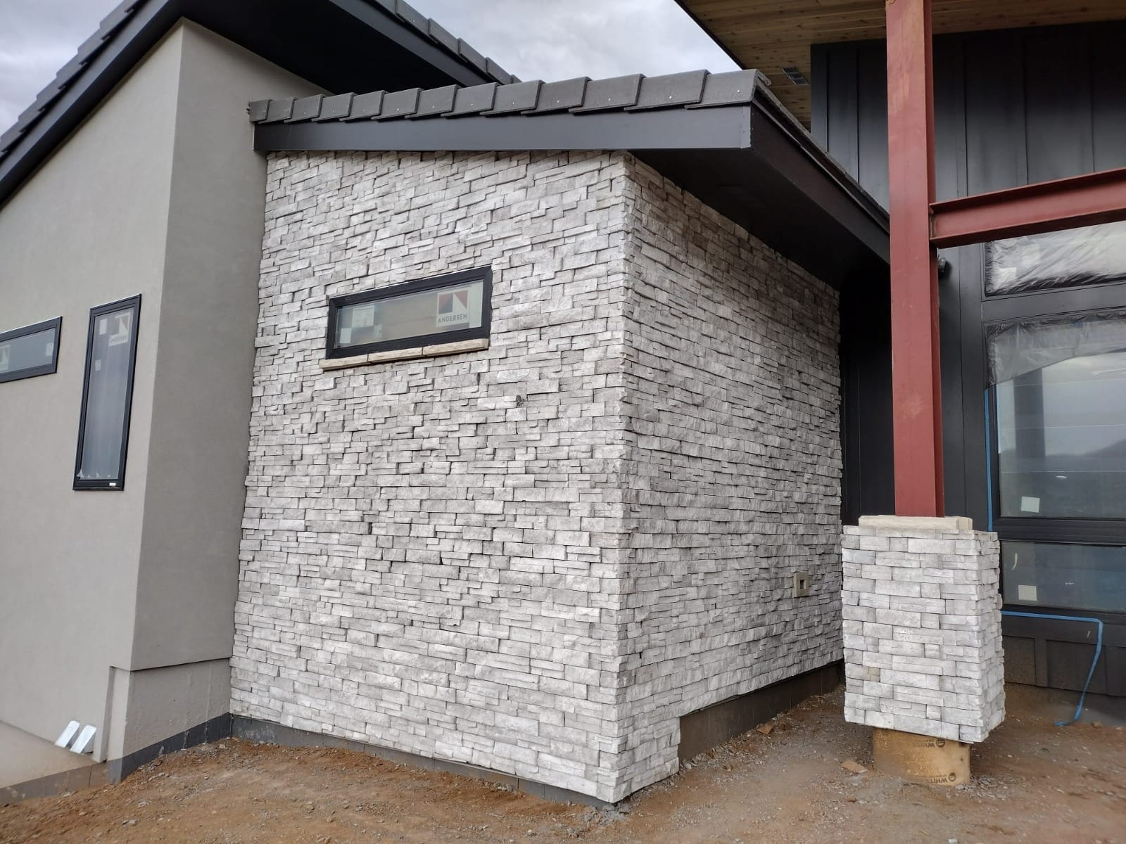 Outdoor kitchen detail masonry project