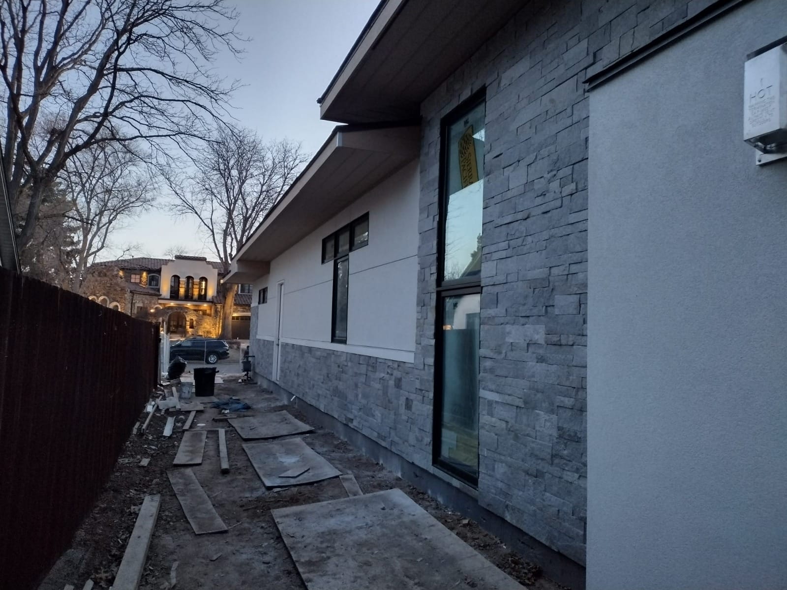 Outdoor cooking area masonry project