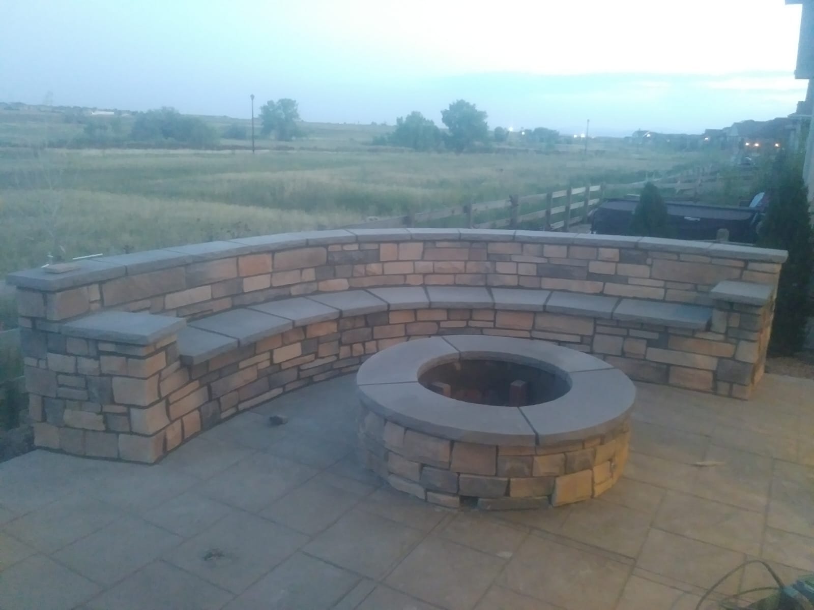 Natural stone installation with premium finish